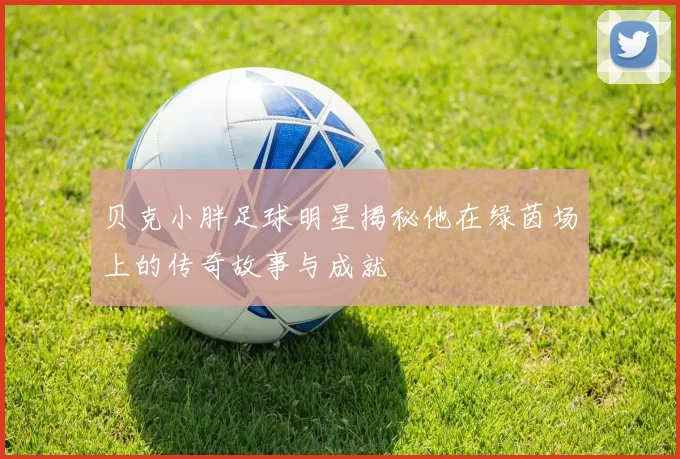 贝克小胖足球明星揭秘他在绿茵场上的传奇故事与成就