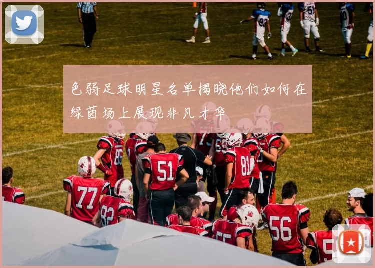 色弱足球明星名单揭晓他们如何在绿茵场上展现非凡才华